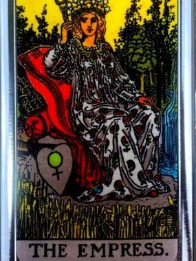 Empress Tarot Card Cigarette Case With Built In Butane Lighter